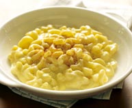 Macaroni and cheese with creme fraiche